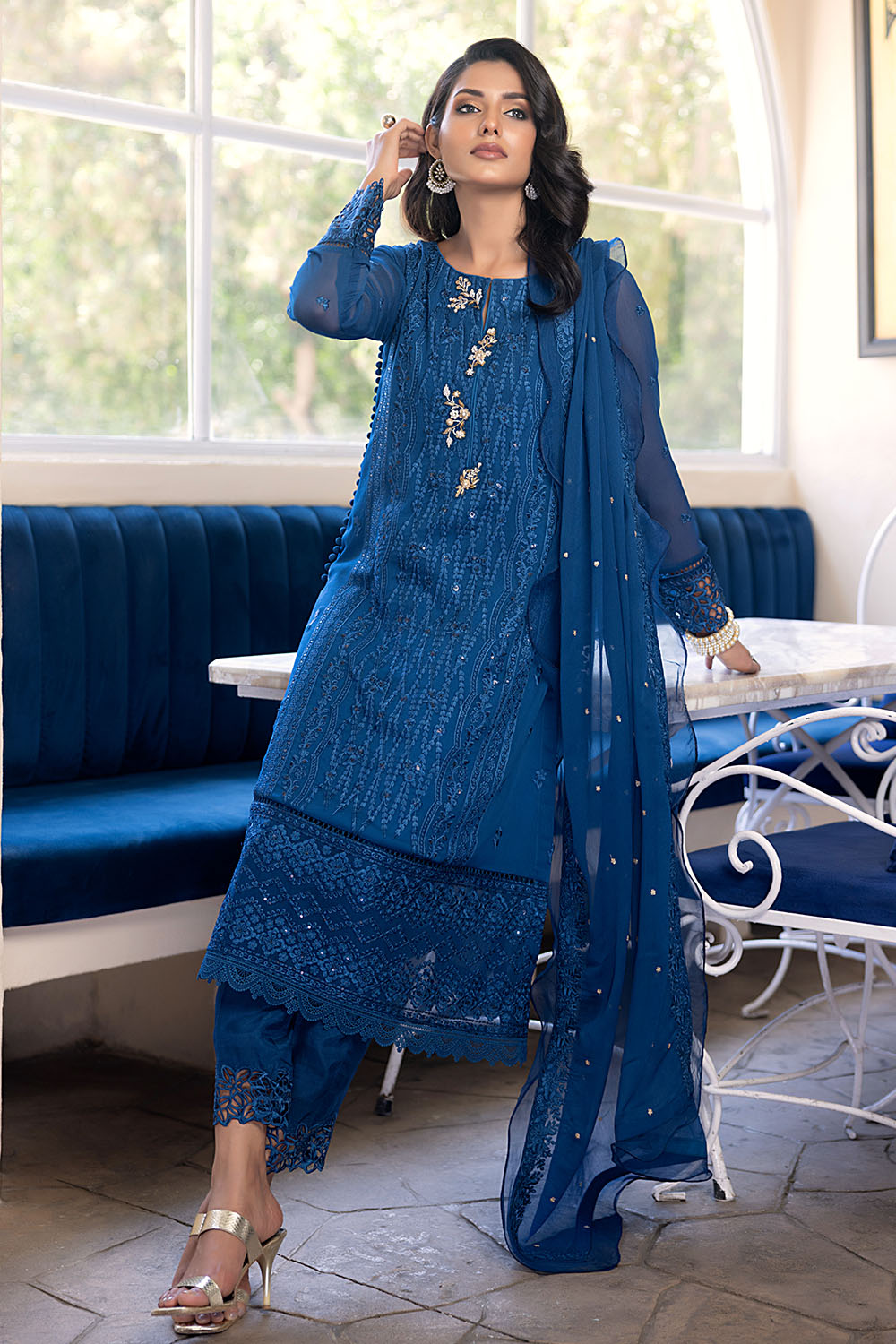 Cerulean | Azure Ensembles Chiffon 3PCS 2023