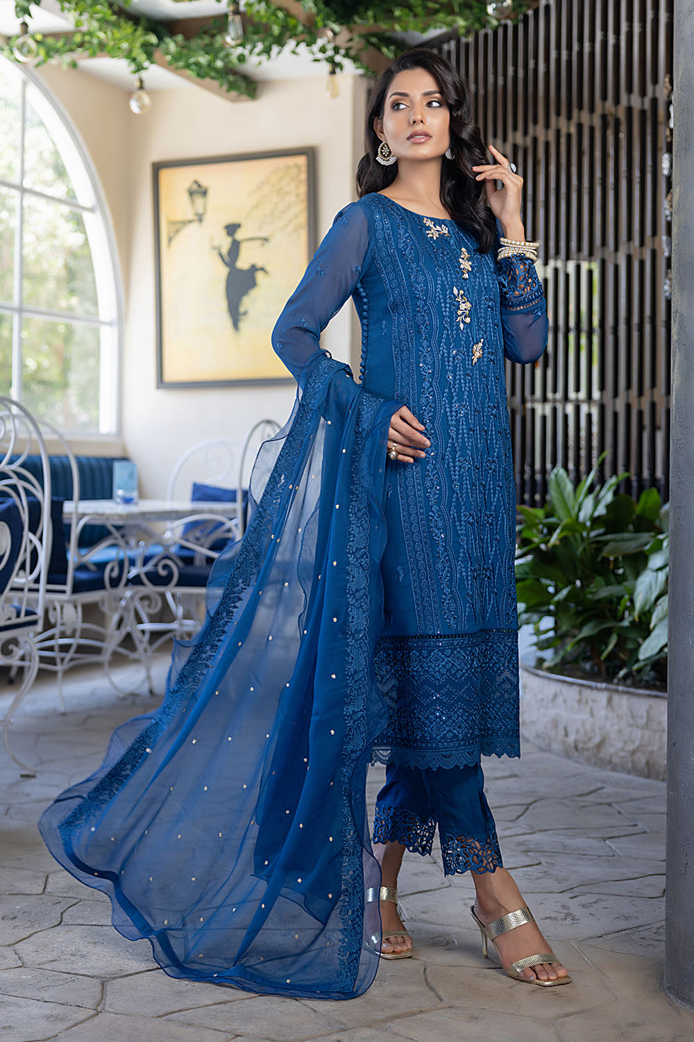 Cerulean | Azure Ensembles Chiffon 3PCS 2023