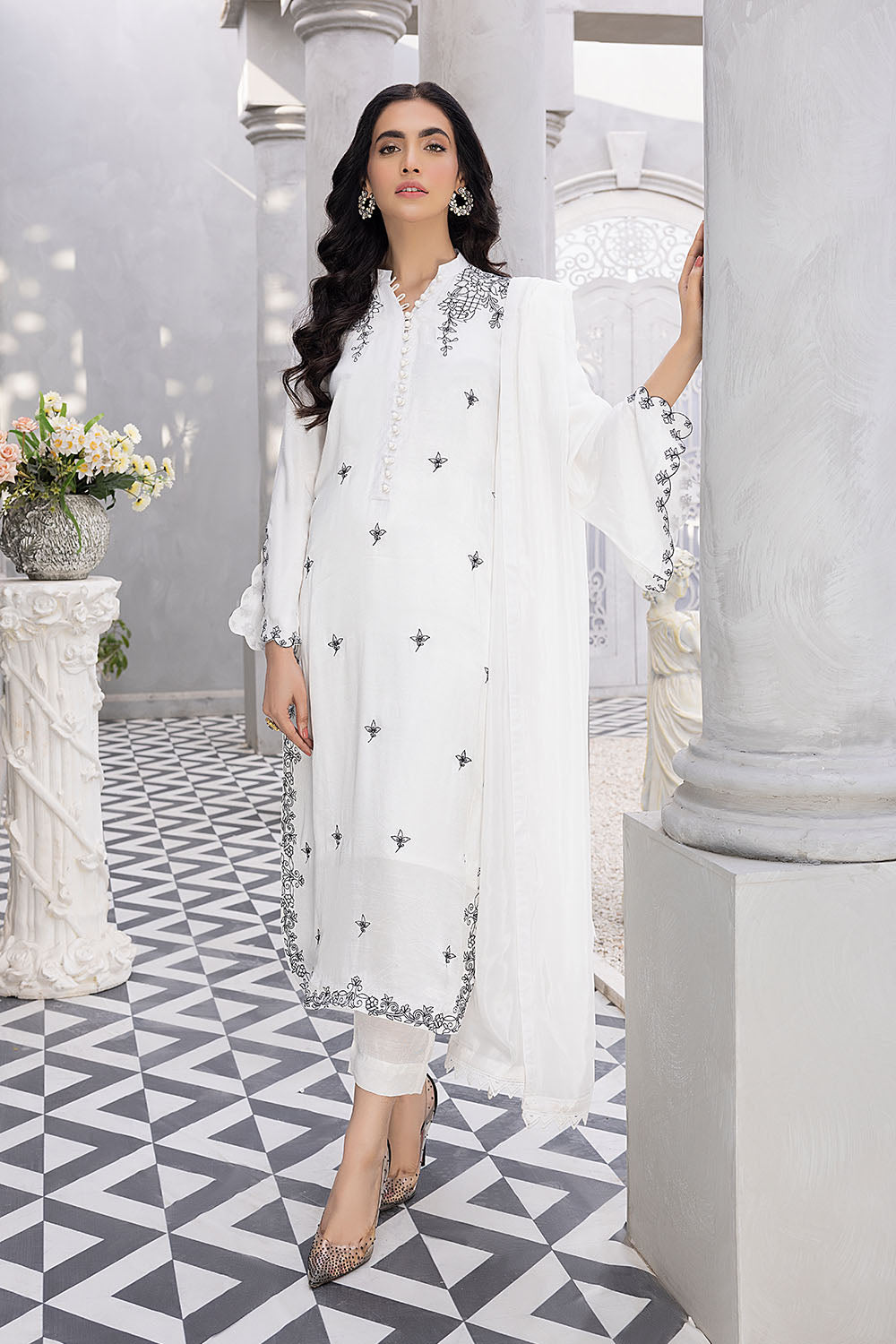 Crystal Charm | Azure Ensembles Chiffon 3PCS 2023