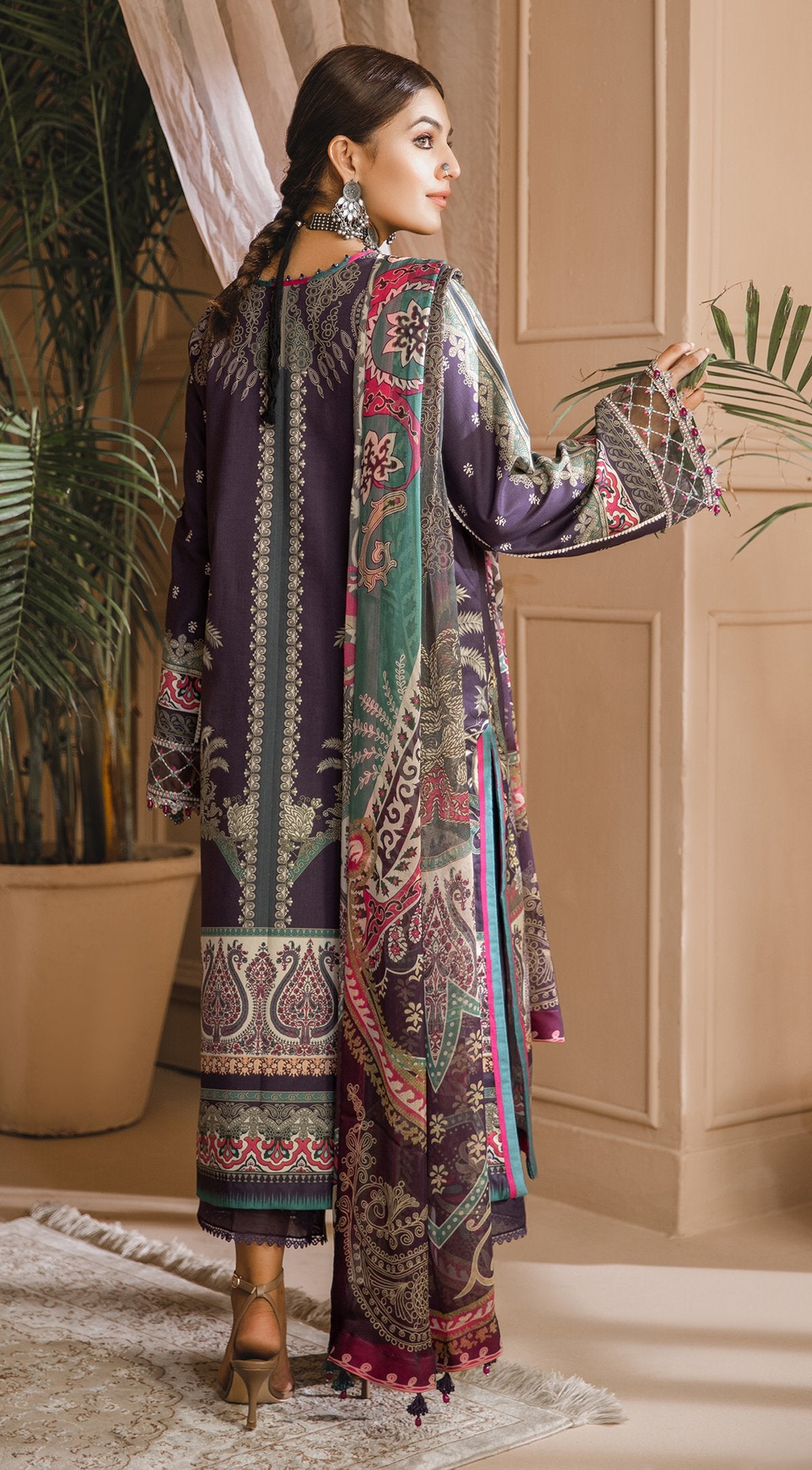 SAHAR | Anaya Noor Bano Cambric Collection '21 | Unstitched Embroidered Cambric Suits