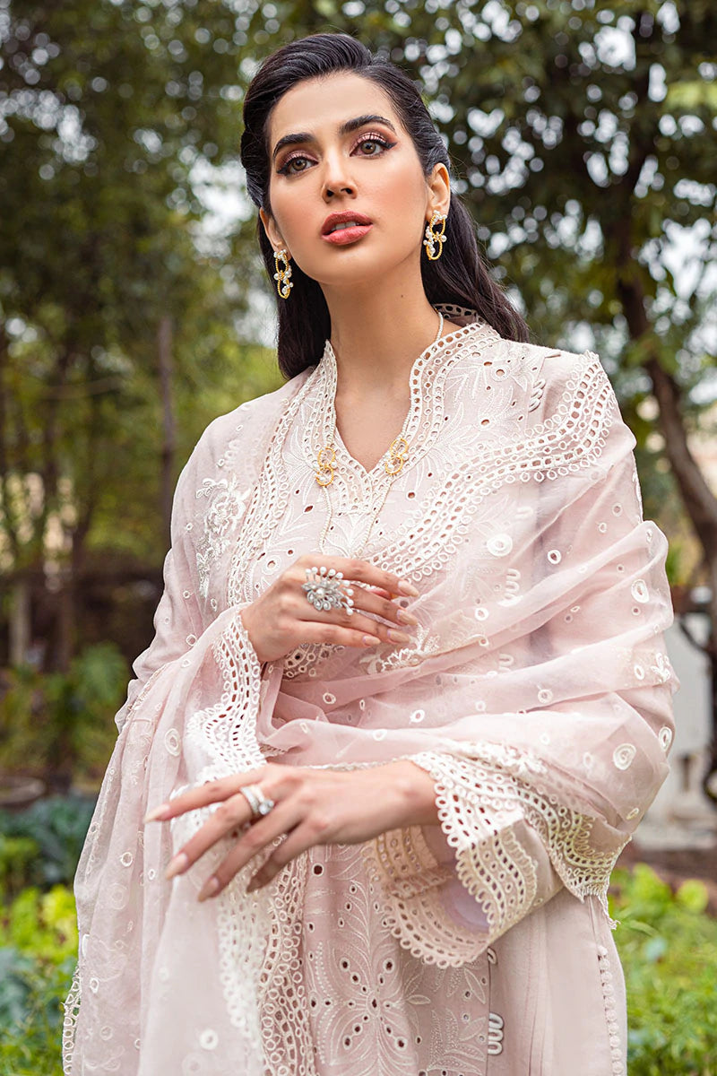 SNOWDROP MCP-09 | Mushq Summer Bloom Casual Pret ‘22 | Unstitched Embroidered Cotton Net Suits