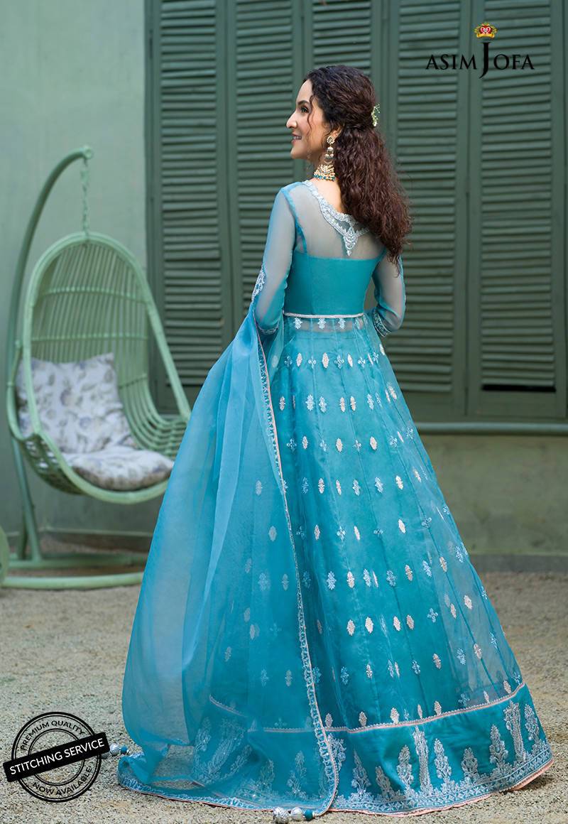 AJFC-43 | Asim Jofa Jashn Collection 2021 | Unstitched Organza Suit