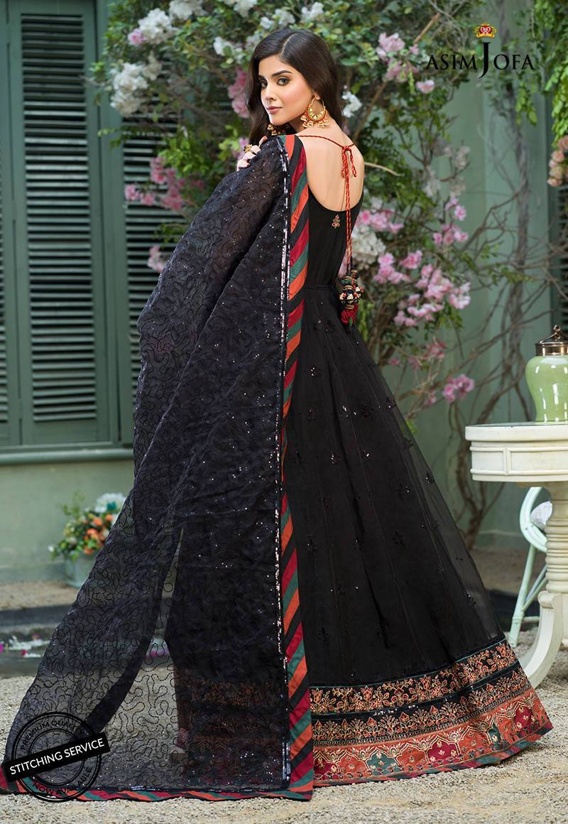 AJFC-38 | Asim Jofa Jashn Collection 2021 | Unstitched Organza Suit