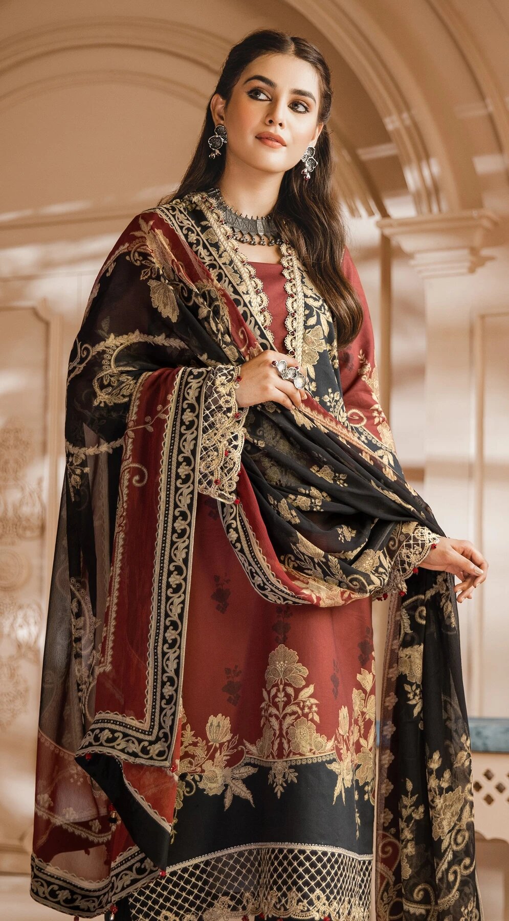 ALIYA | Anaya Noor Bano Cambric Collection '21 | Unstitched Embroidered Cambric Suits