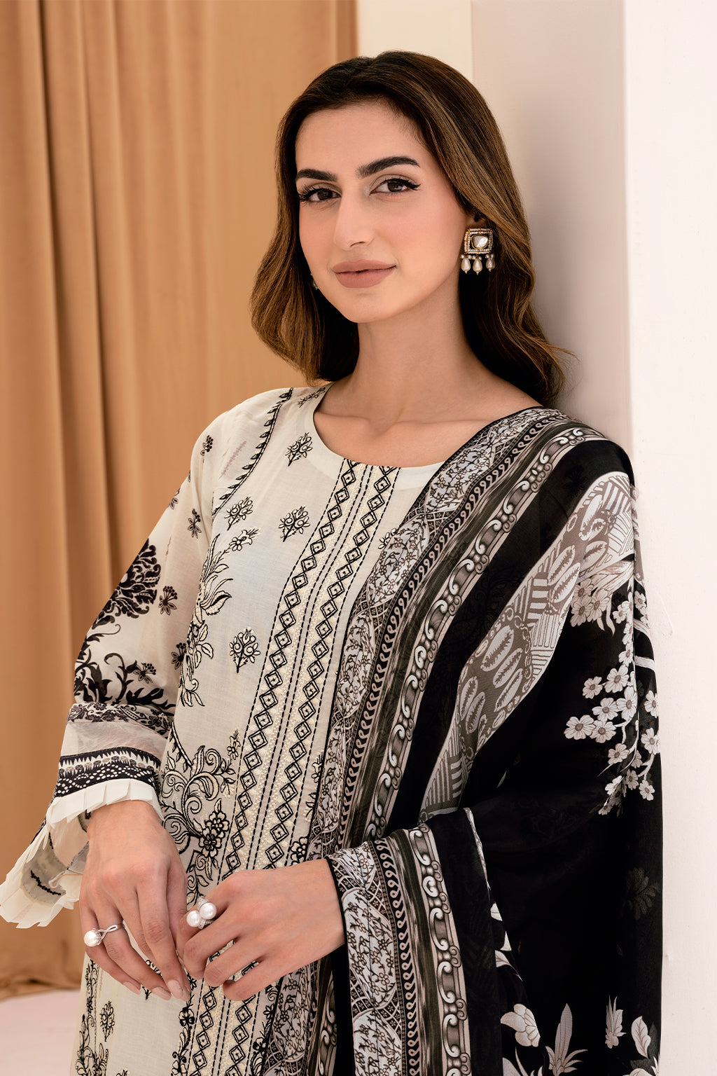 Y-704 | Ramsha Riwayat Luxury Lawn Vol 7 Collection | Unstitched Lawn Embroidered Suits