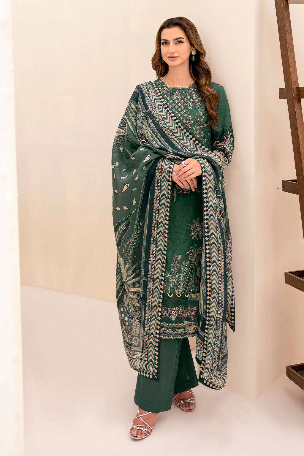 Y-705 | Ramsha Riwayat Luxury Lawn Vol 7 Collection| Unstitched Lawn Embroidered Suits