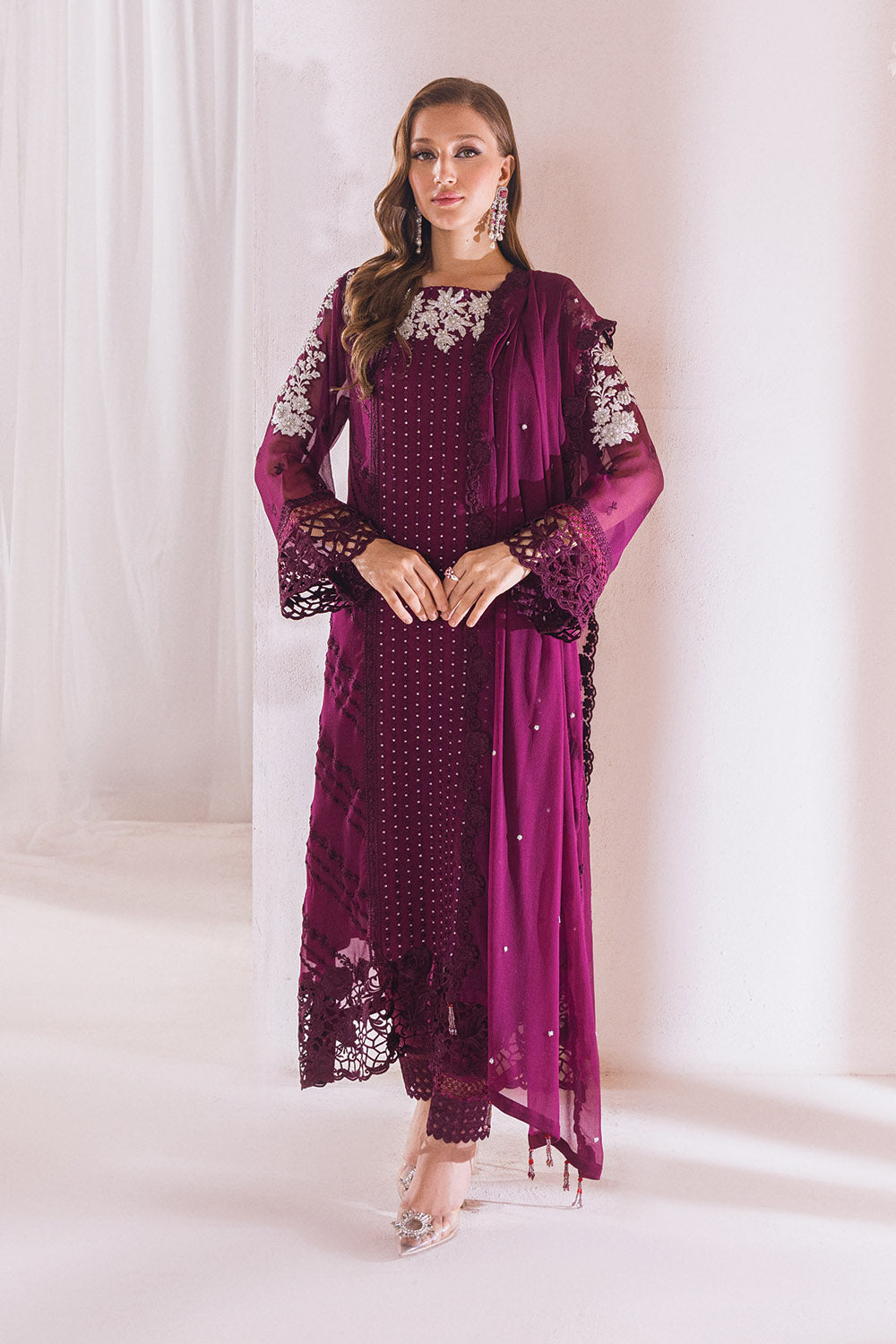 Dreamy Glint | Azure Ensembles Chiffon 3PCS 2023