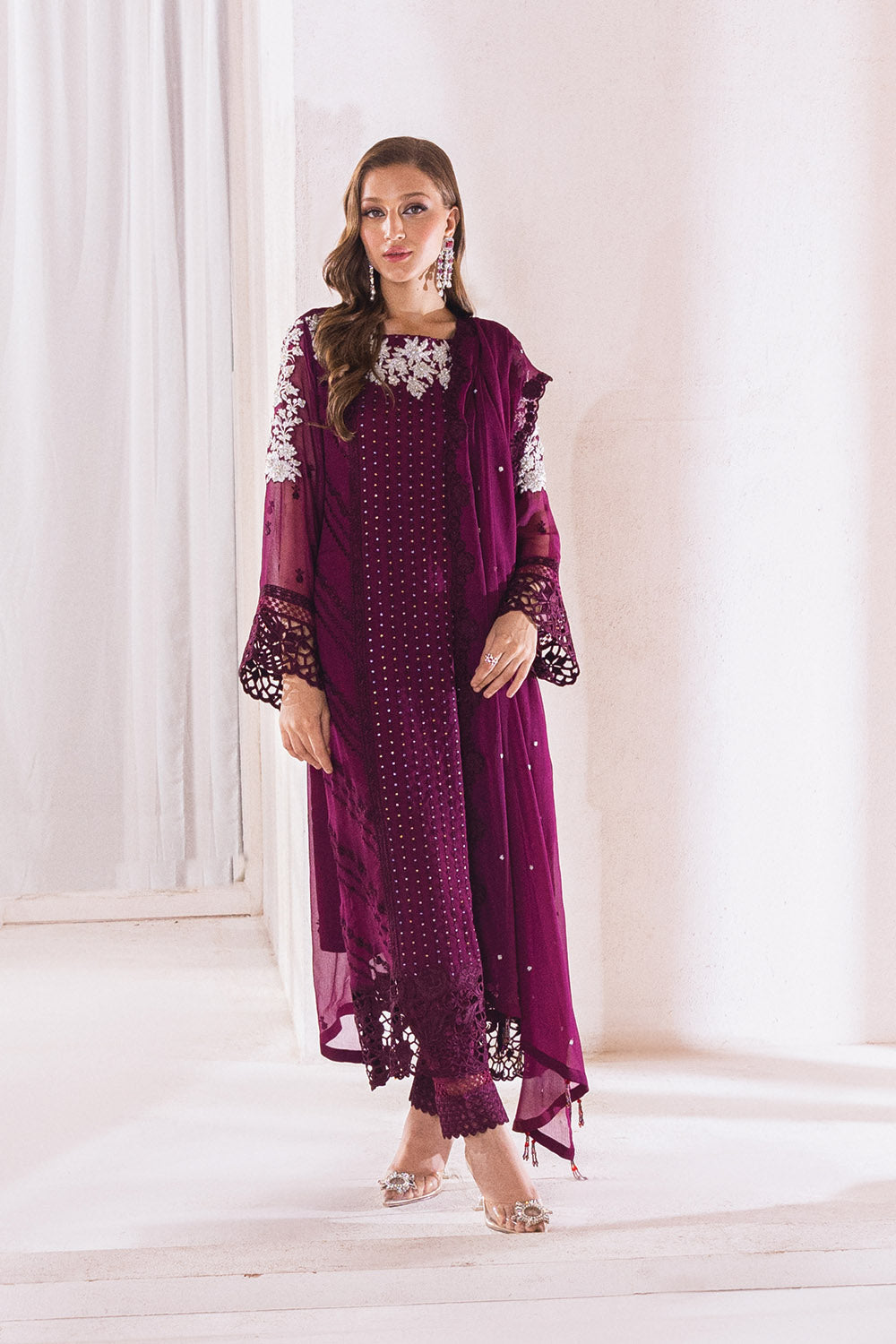 Dreamy Glint | Azure Ensembles Chiffon 3PCS 2023