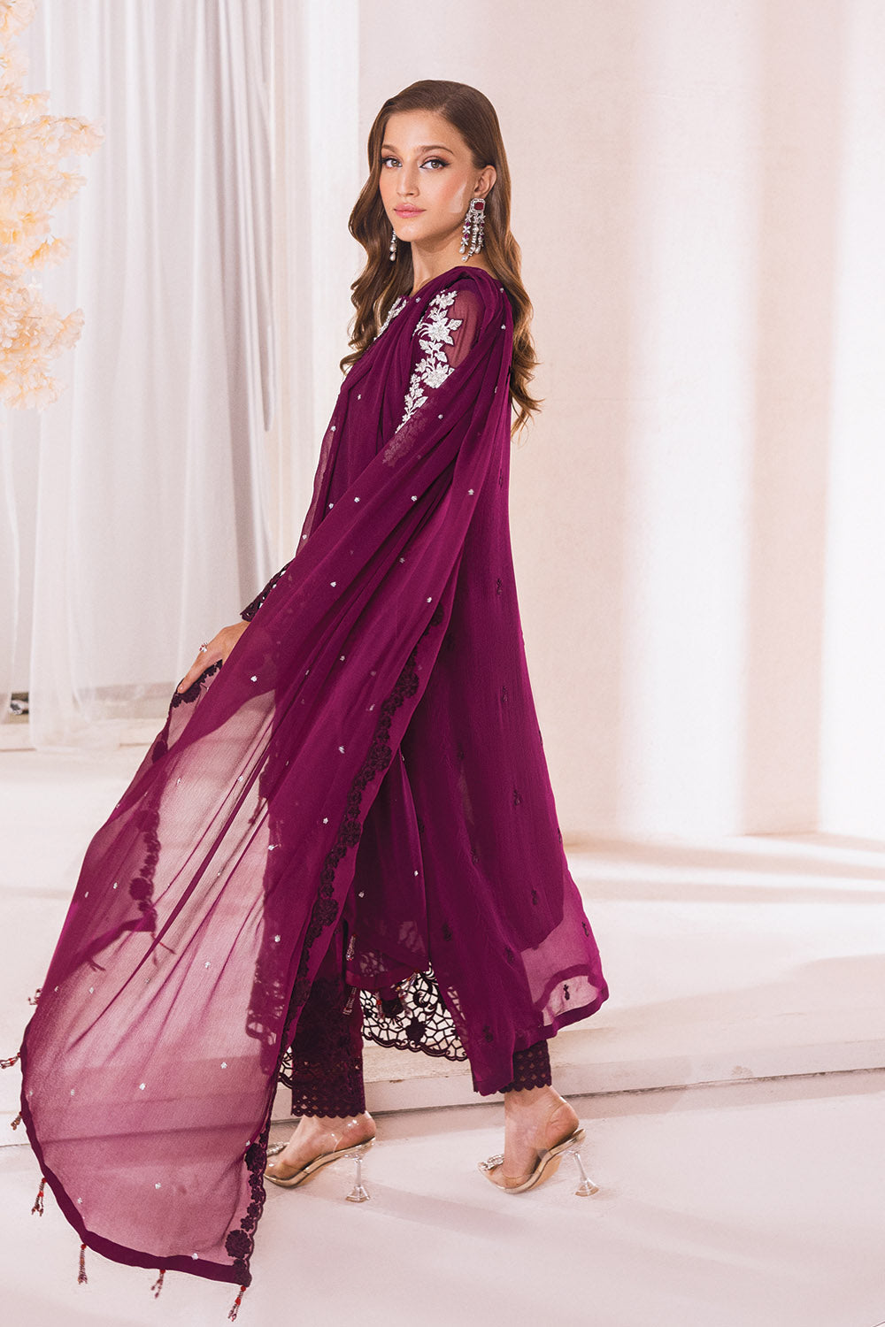 Dreamy Glint | Azure Ensembles Chiffon 3PCS 2023