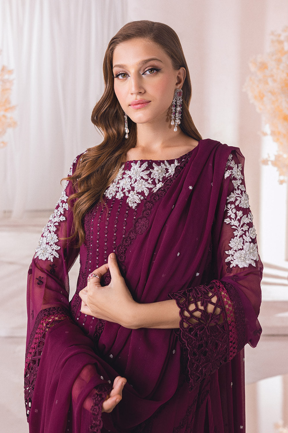 Dreamy Glint | Azure Ensembles Chiffon 3PCS 2023