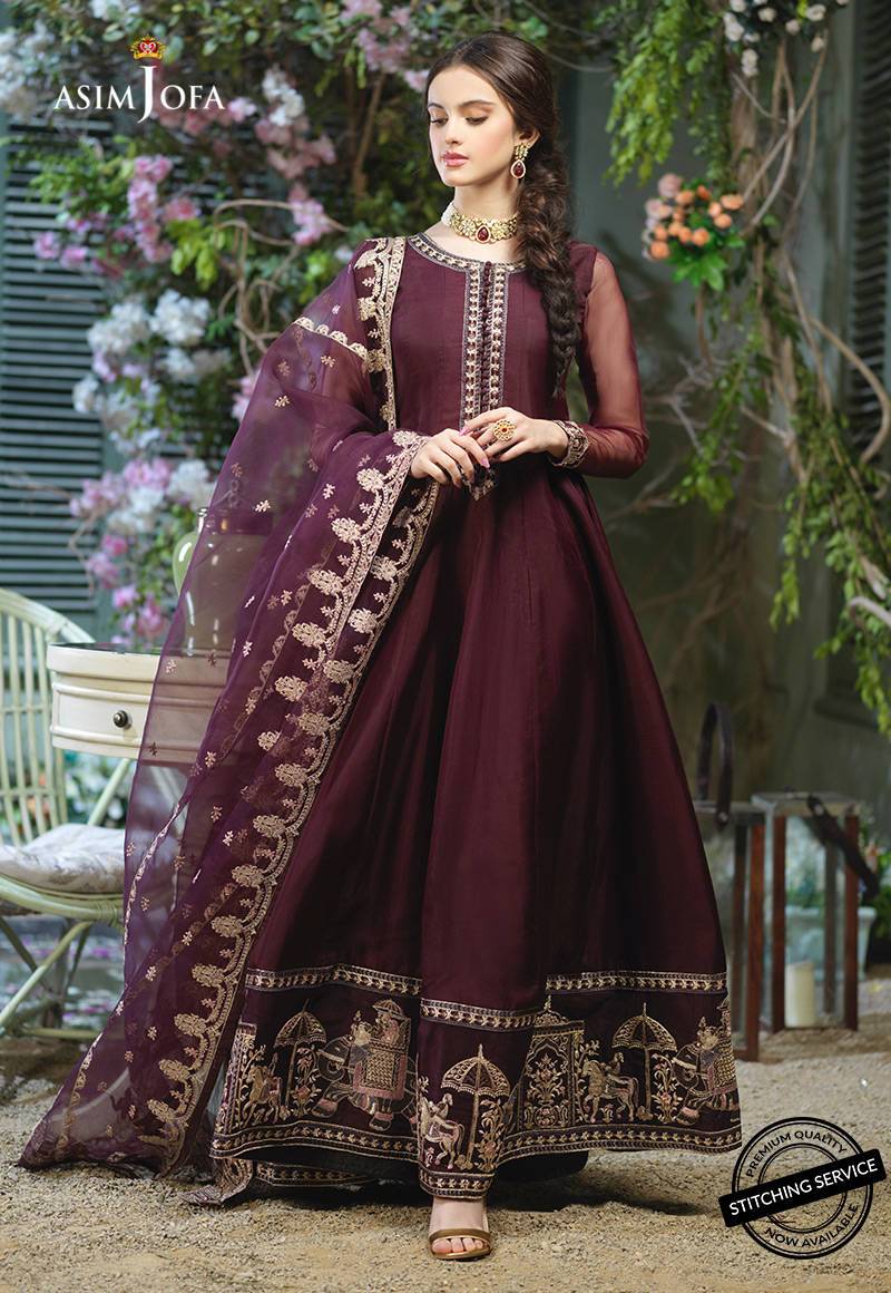 AJFC-50 | Asim Jofa Jashn Collection 2021 | Unstitched Organza Suit