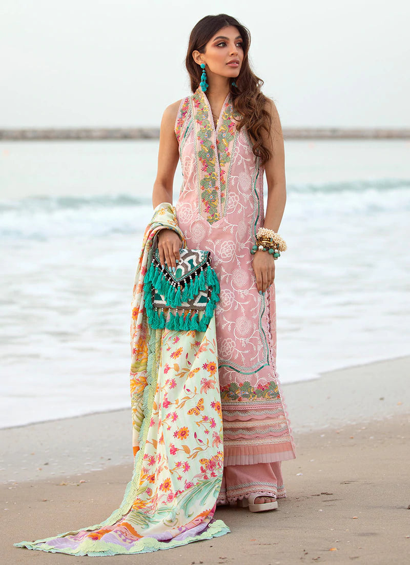 Aruba Rose | Farah Talib Aziz ILO ILO Luxury Lawn Collection 2022 | Unstitched Embroidered Lawn Suits