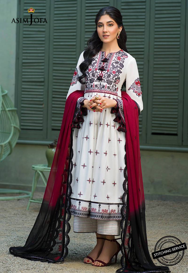 AJFC-41 | Asim Jofa Jashn Collection 2021 | Unstitched Organza Suit