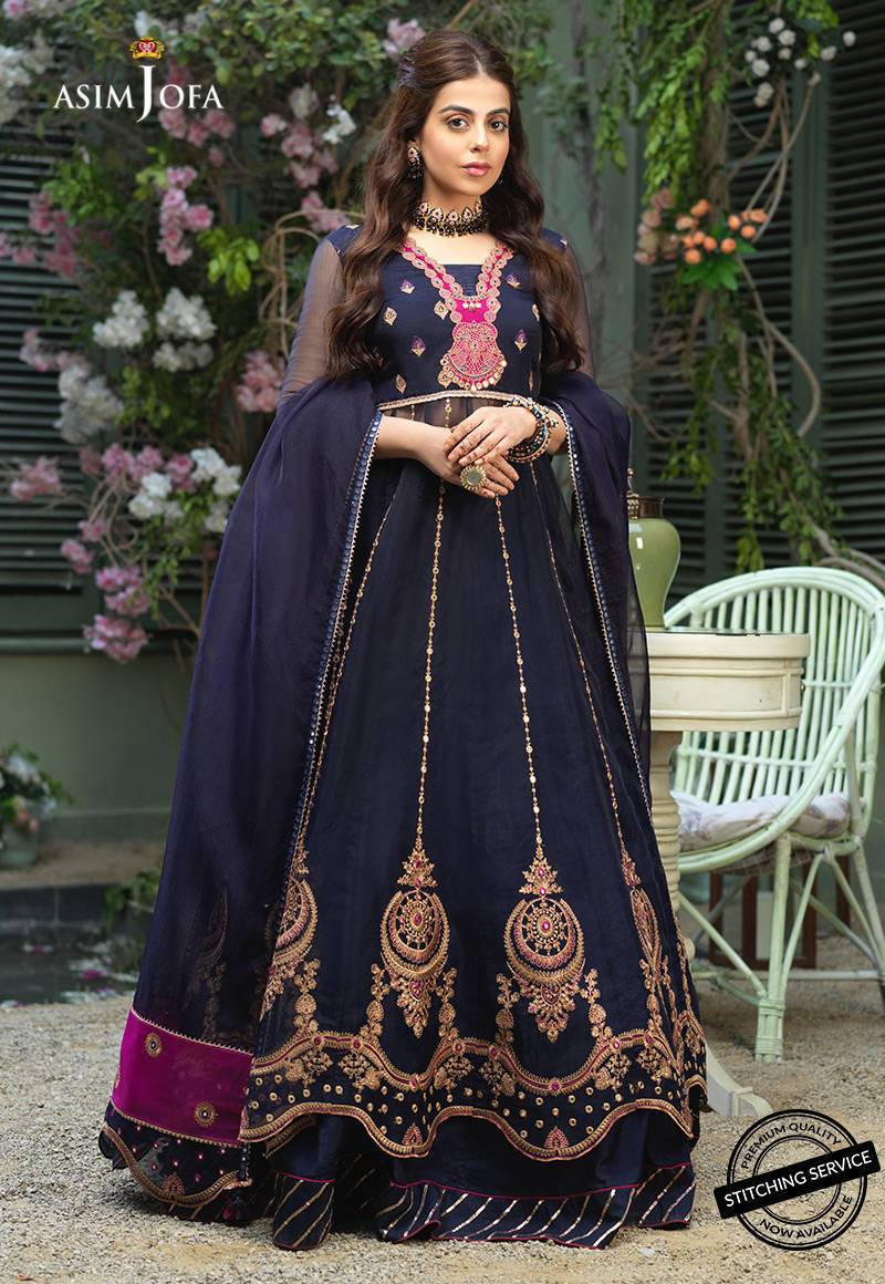 AJFC-53 | Asim Jofa Jashn Collection 2021 | Unstitched Organza Suit
