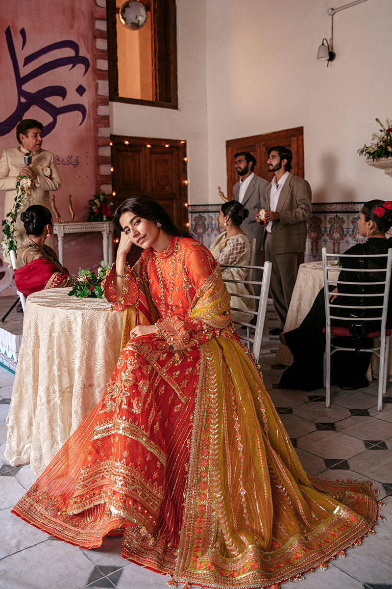 NAZIA HASSAN | MNR Zarlish Festive Unstitched Collection 2022 | Unstitched Embroidered Organza Suit