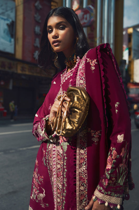 ELENA (EW22-07) | Elan Winter Embroidered Collection | Unstitched Slub Khaddar Suits