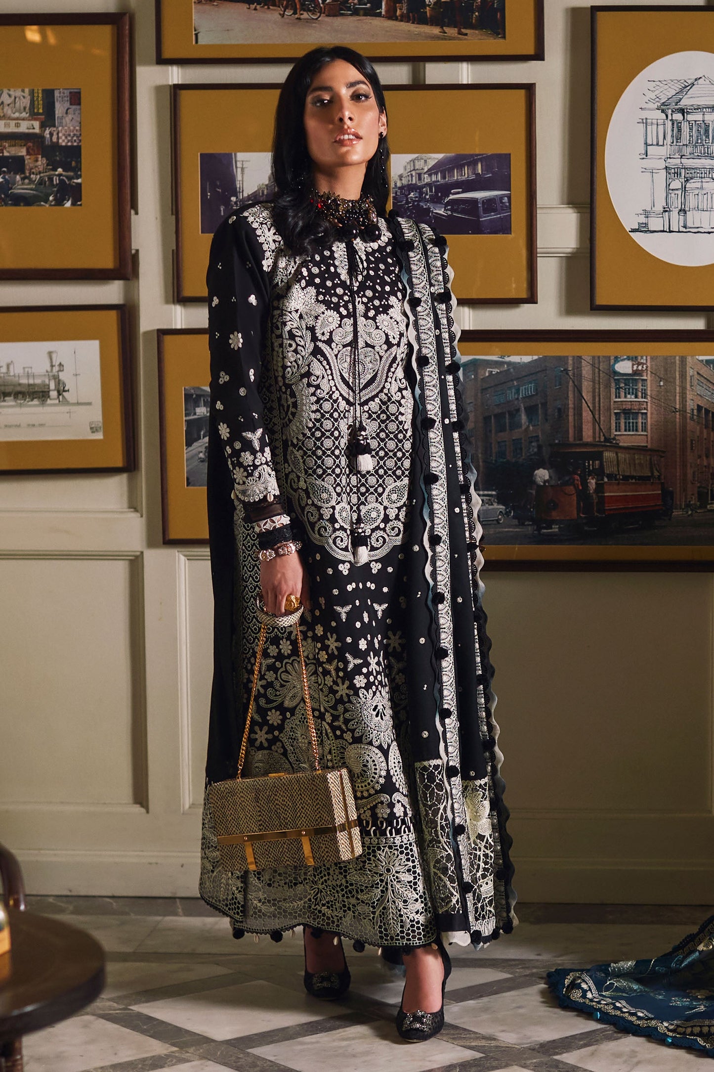 FIRUZEH (EW22-01) | Elan Winter Embroidered Collection | Unstitched Slub Khaddar Suits