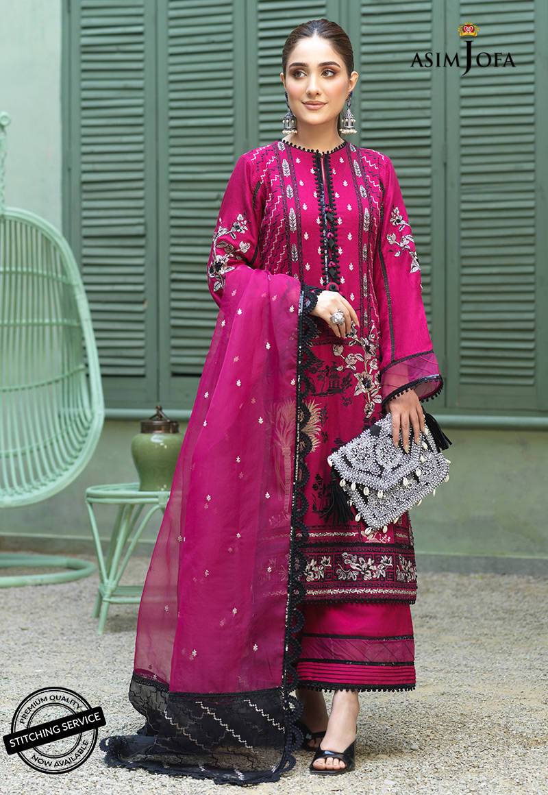 AJFC-44 | Asim Jofa Jashn Collection 2021 | Unstitched Organza Suit
