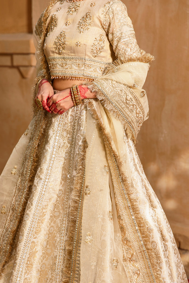 KF-04 AFSANAH | Qalamkar Khaab Festive Formal Collection 2022 | Luxury Embroidered Unstitched Chiffon Suits