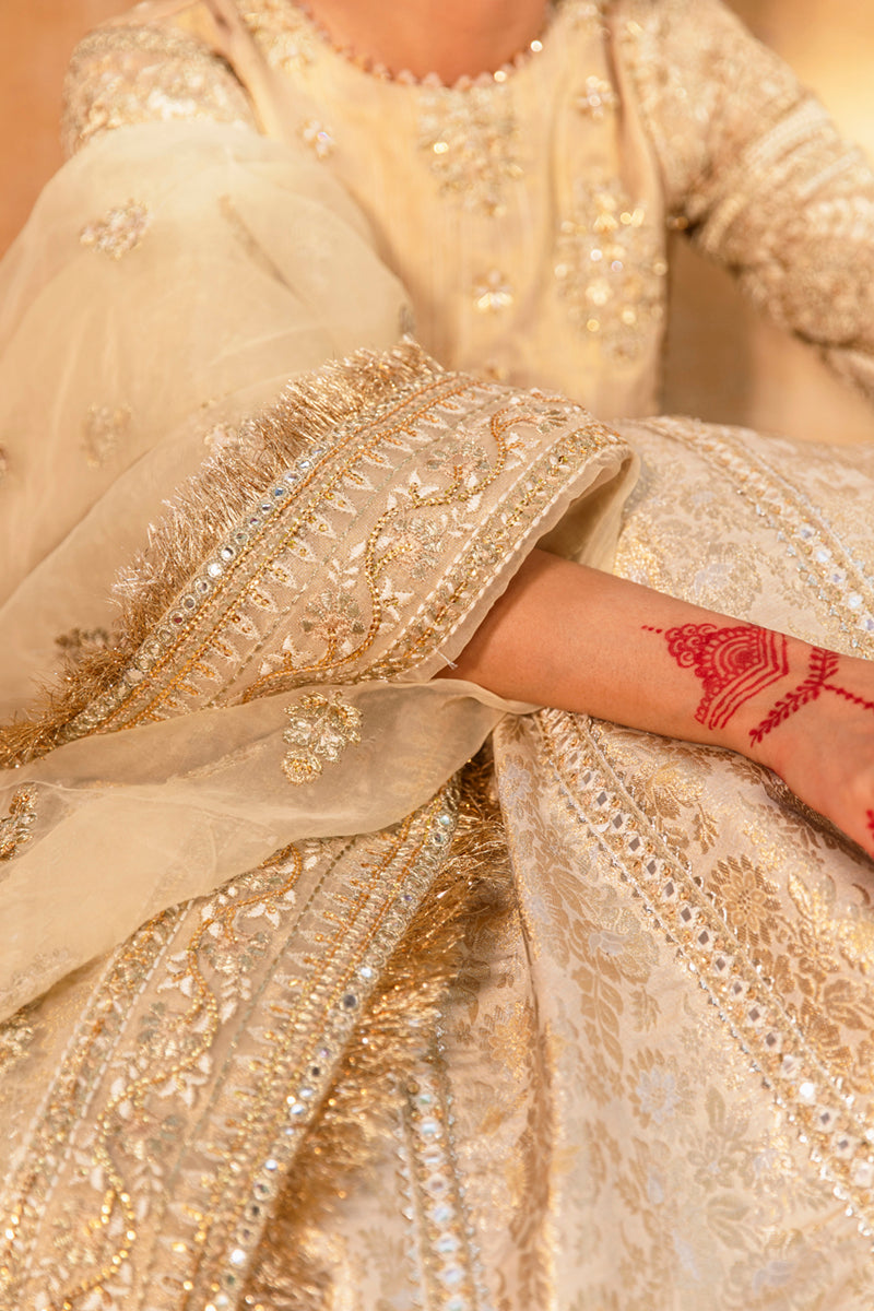 KF-04 AFSANAH | Qalamkar Khaab Festive Formal Collection 2022 | Luxury Embroidered Unstitched Chiffon Suits