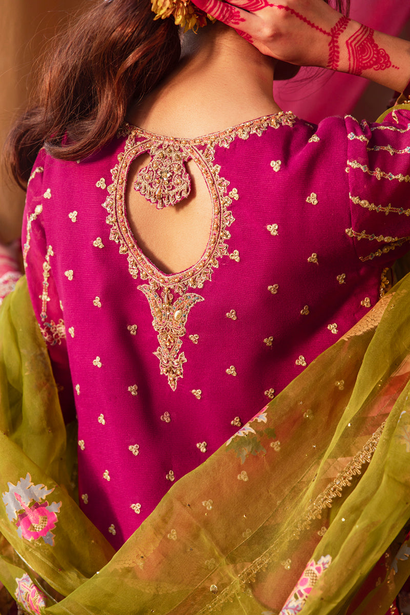 KF-06 AARMISH | Qalamkar Khaab Festive Formal Collection 2022 | Luxury Embroidered Unstitched Chiffon Suits