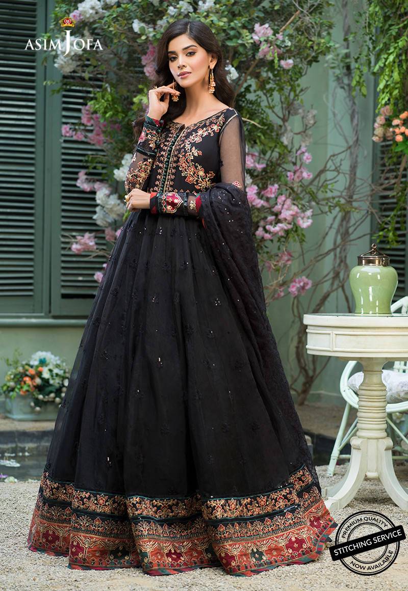 AJFC-38 | Asim Jofa Jashn Collection 2021 | Unstitched Organza Suit