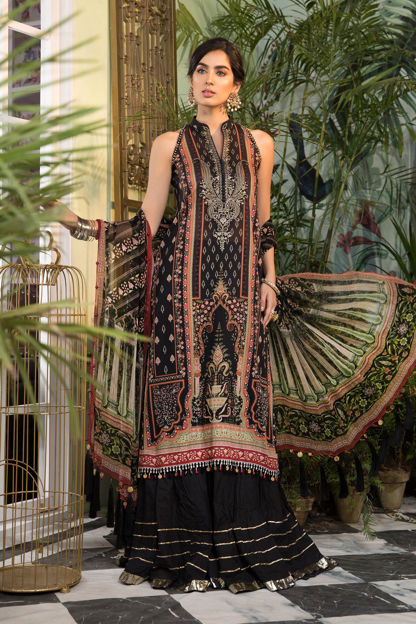 MPT-1112-B | Maria B Mprints Unstitched Eid Collection 2021 Vol-2