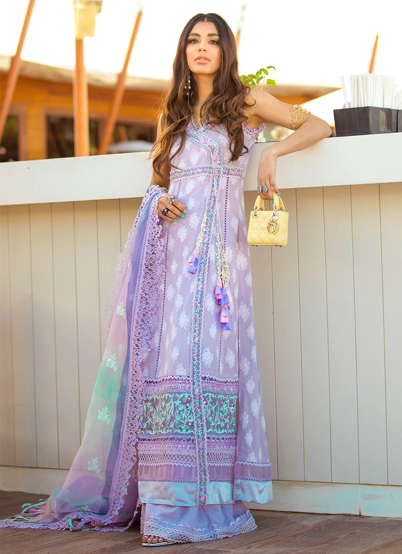 La Mer Lilac | Farah Talib Aziz ILO ILO Luxury Lawn Collection 2022 | Unstitched Embroidered Lawn Suits
