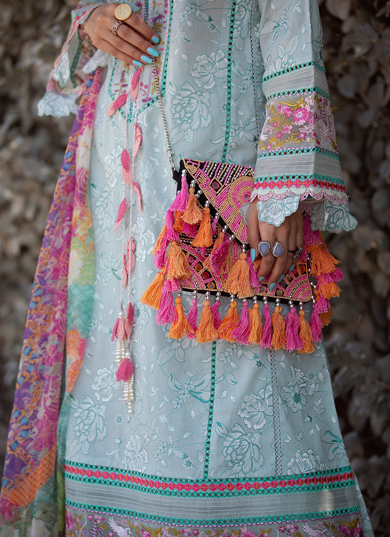 Fiji Seafoam | Farah Talib Aziz ILO ILO Luxury Lawn Collection 2022 | Unstitched Embroidered Lawn Suits