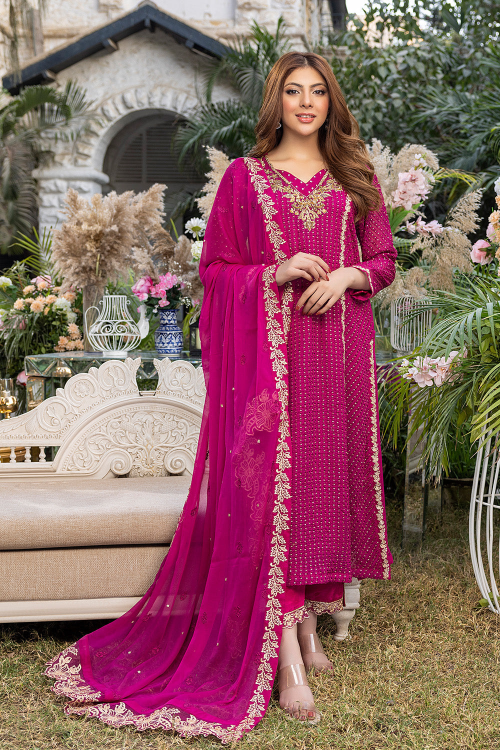 Florescence | Azure Ensembles Chiffon 3PCS 2023
