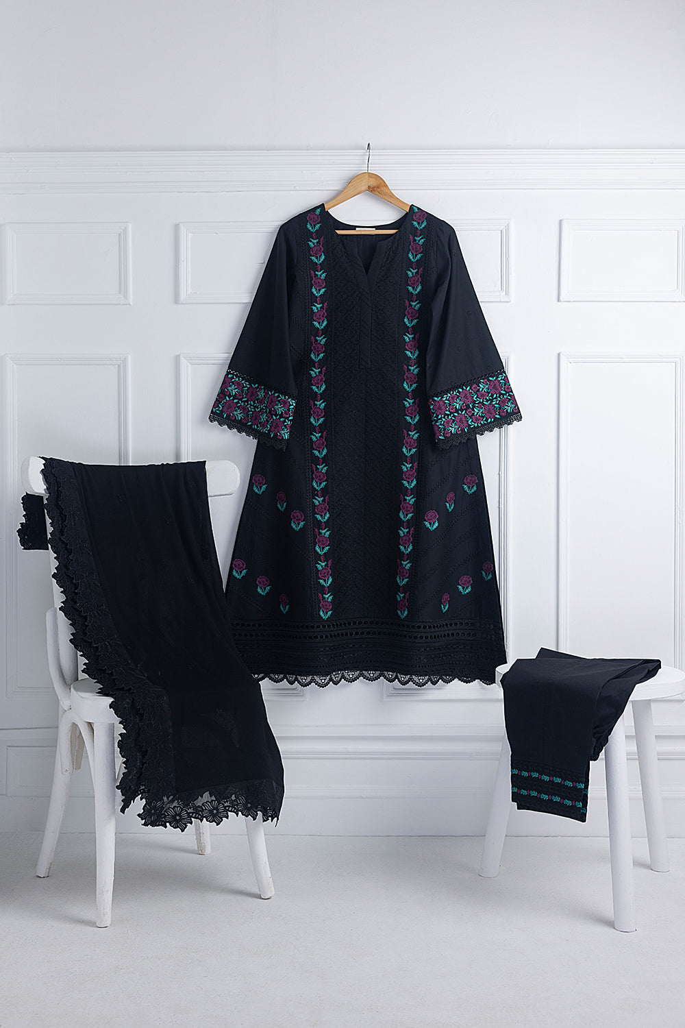 Florid | Azure Ensembles Chiffon 3PCS 2023