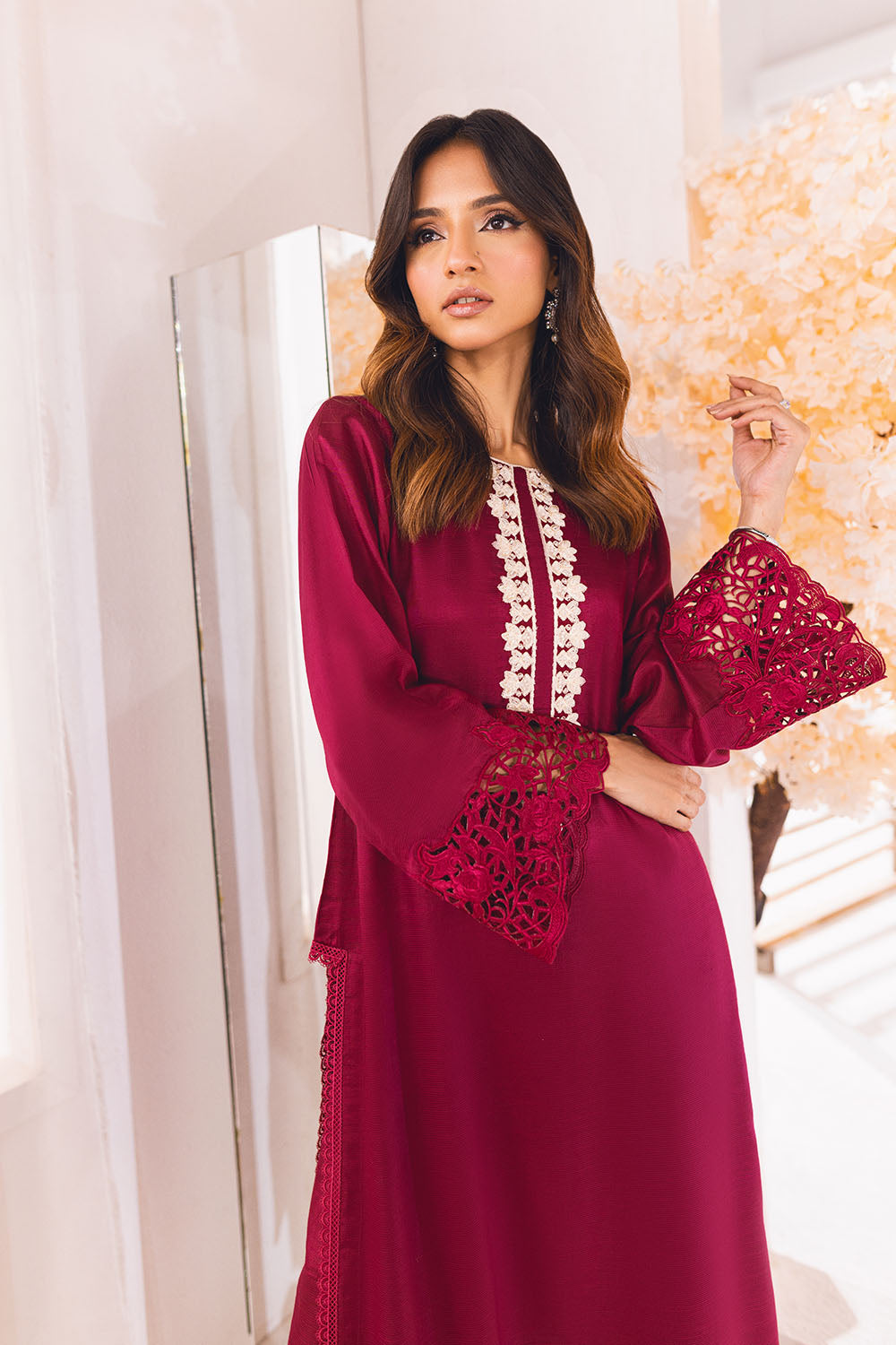 Fuchsia Flame | Azure Ensembles Chiffon 3PCS 2023