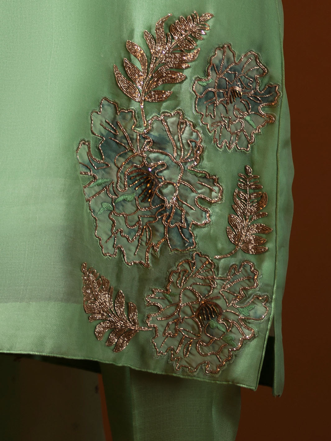 Gardenia | Mohtaram NUUR Luxury PRET Collection 2022 | Stitched Silk Suits