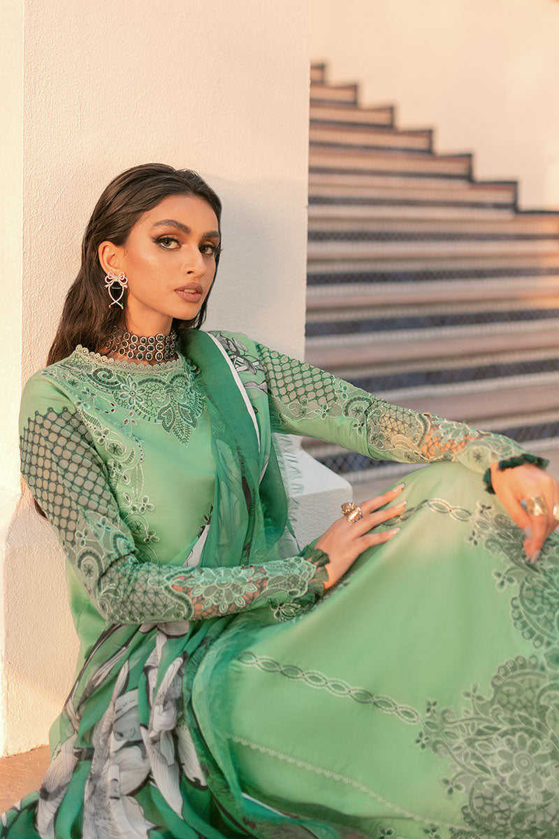 Fresh Sage | Mushq Hemline Spring/Summer Lawn Collection 2022 | Unstitched Embroidered Lawn Suits