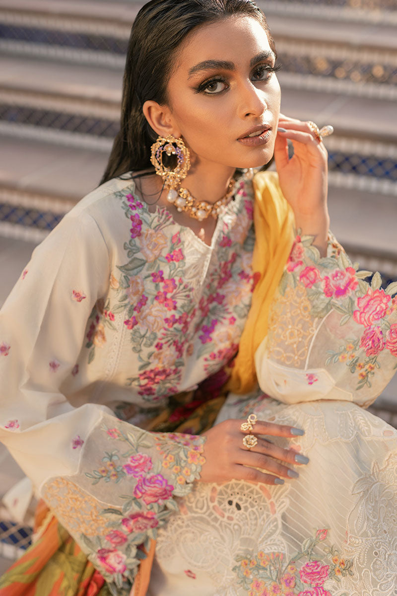 French Vanilla | Mushq Hemline Spring/Summer Lawn Collection 2022 | Unstitched Embroidered Lawn Suits