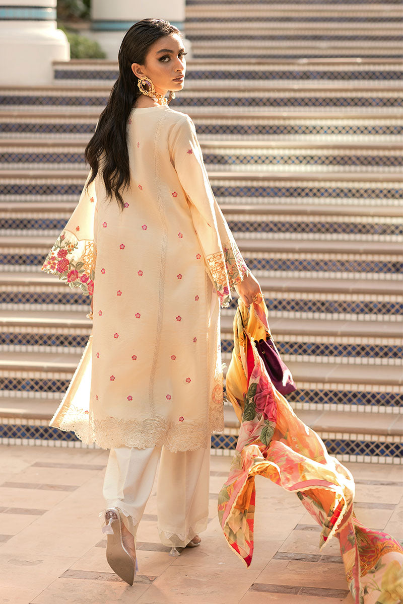 French Vanilla | Mushq Hemline Spring/Summer Lawn Collection 2022 | Unstitched Embroidered Lawn Suits