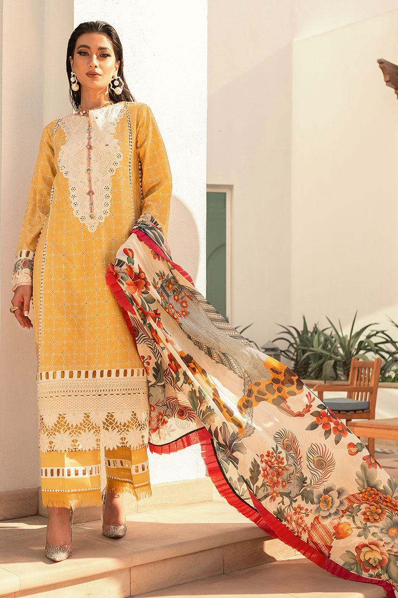 Golden Finch | Mushq Hemline Spring/Summer Lawn Collection 2022 | Unstitched Embroidered Lawn Suits