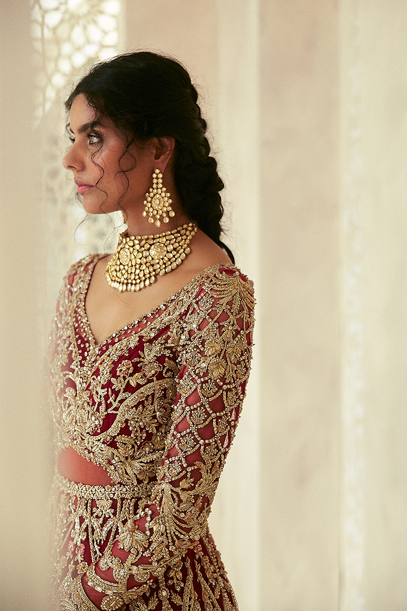 SCARLET | Suffuse Aab-e-Zar Luxury Wedding Collection 2020 | Unsttiched Embroidered Embelished Bridal Suits