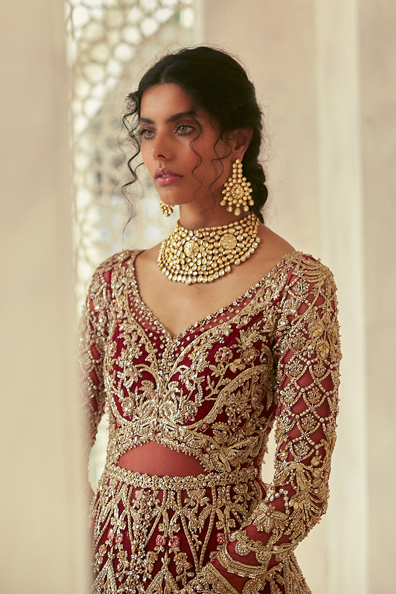SCARLET | Suffuse Aab-e-Zar Luxury Wedding Collection 2020 | Unsttiched Embroidered Embelished Bridal Suits