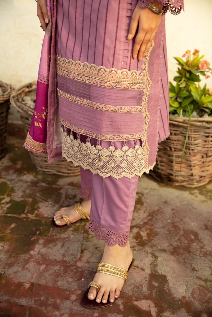 NW-14 | Qalamkar Qline Linen Winter Collection 2021 | Unstitched Embroidered Organza Suits