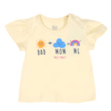 Infants Girls T-Shirt Dad Mom - Papyrus | Bachaa Party Baby Clothes Girls Tops & T-Shirts