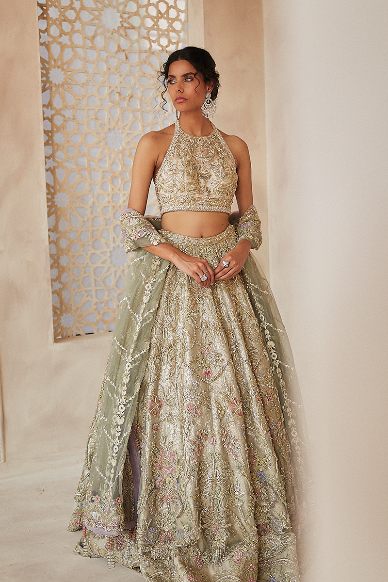 NILE MIST | Suffuse Aab-e-Zar Luxury Wedding Collection 2020 | Unsttiched Embroidered Embelished Bridal Suits