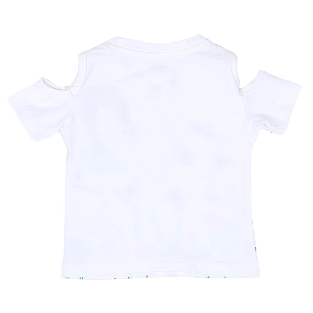 Infant Girls T-Shirts Explore More - White | Bachaa Party Baby Clothes Girls Tops & T-Shirts