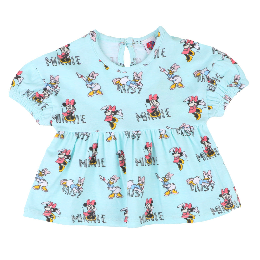 Infants Girls T-Shirt Mini Daisy - Fair Aqua | Bachaa Party Baby Clothes Girls Tops & T-Shirts