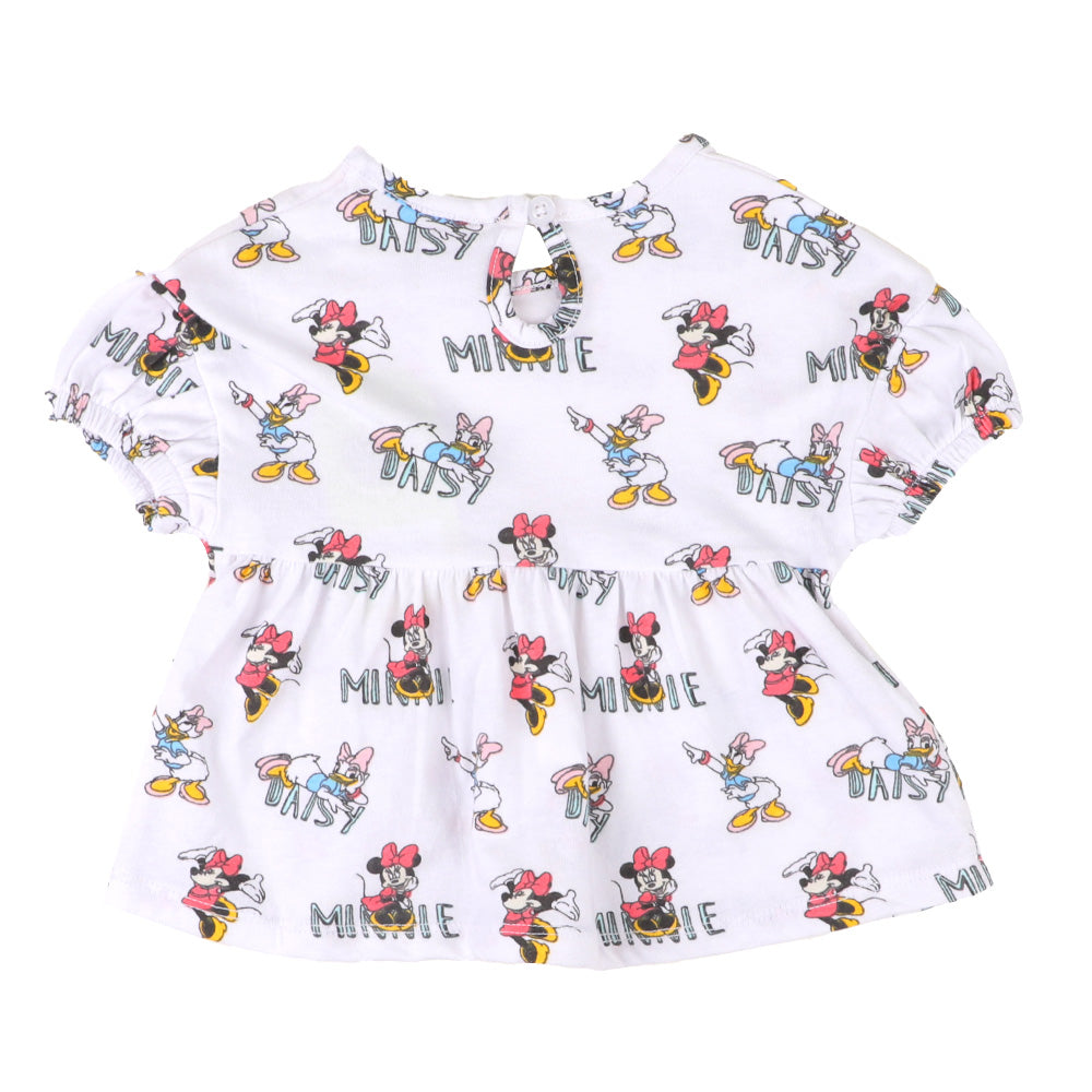 Infants Girls T-Shirt Mini Daisy - B.White | Bachaa Party Baby Clothes Girls Tops & T-Shirts