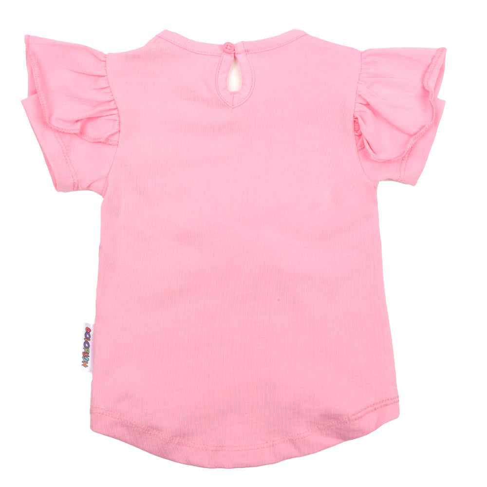 Infants Girls T-Shirt Summer Lovin - Candy Pink | Bachaa Party Baby Clothes Girls Tops & T-Shirts