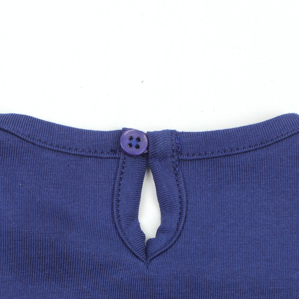 Infants Girls T-Shirt Summer Lovin - Navy Blue | Bachaa Party Baby Clothes Girls Tops & T-Shirts