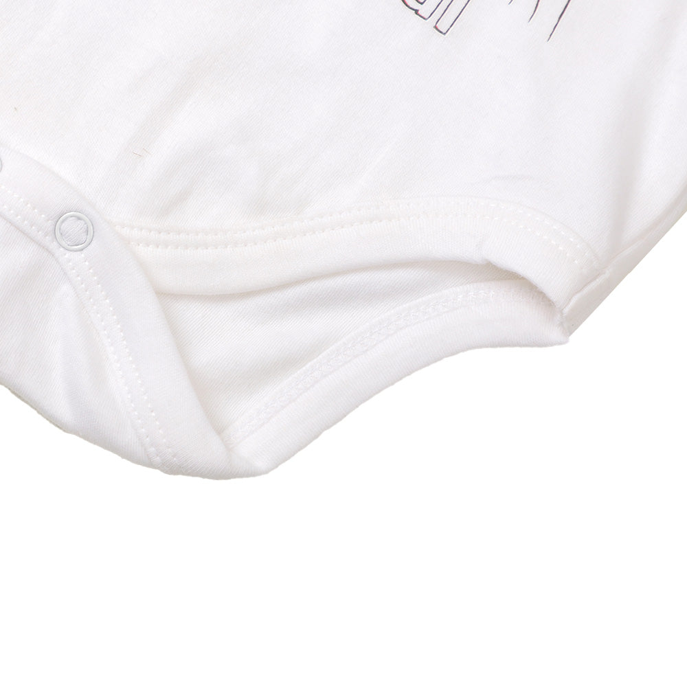 Infants Boys Basic Romper Jashn e Azadi - White | Bachaa Party Baby Clothes Rompers