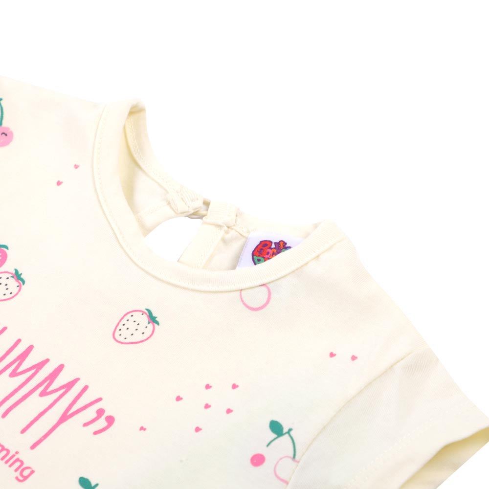 Infant Girls T-Shirt Yummy - Papyrus | Bachaa Party Baby Clothes Girls Tops & T-Shirts