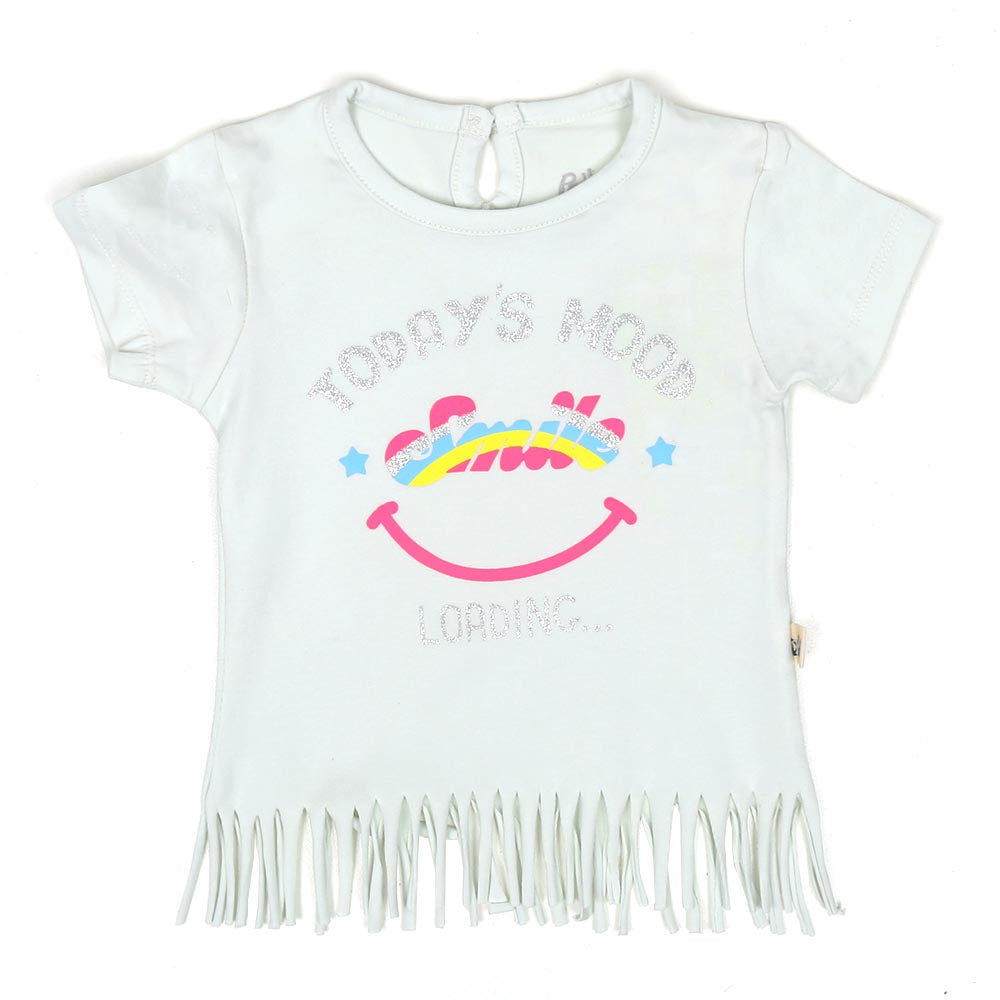 Infant Girls T-Shirt Today Mood - H Of Mint | Bachaa Party Baby Clothes Girls Tops & T-Shirts